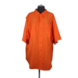 Pro Edge NCAA Virginia State Trojans button down short sleeve performance shirt